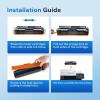 imageValuetoner 201X Toner Compatible for HP 201X Toner Cartridges 4 Pack High Yield CF400X CF401X CF402X CF403X for Color Laserjet Pro MFP M277dw M252dw M277c6 M277n M252n M277 Black Cyan Yellow Magentafor hp 202x black and color