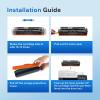 imageValuetoner 201X Toner Compatible for HP 201X Toner Cartridges 4 Pack High Yield CF400X CF401X CF402X CF403X for Color Laserjet Pro MFP M277dw M252dw M277c6 M277n M252n M277 Black Cyan Yellow Magenta414x black  cyan  yellow  magenta