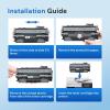 imageValuetoner 201X Toner Compatible for HP 201X Toner Cartridges 4 Pack High Yield CF400X CF401X CF402X CF403X for Color Laserjet Pro MFP M277dw M252dw M277c6 M277n M252n M277 Black Cyan Yellow MagentaH80X 2Pack BLACK