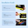 imageValuetoner Remanufactured Ink Cartridges Replacement for HP 65 Black Ink Cartridge 65XL 65 XL High Yield Work for Envy 5055 5052 5058 DeskJet 3755 2655 3720 3722 3723 3752 3758 2652 2624 2 Blackfor epson 222 ink cartridges xl black and color
