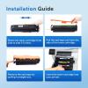 imageValuetoner Remanufactured Toner Cartridge Replacement for HP 305A 305X CE410A CE410X CE411A CE412A CE413A for Laserjet Pro 400 M451dn M451nw M475dn M475dw M451dw M375nw Black Cyan Magenta Yellow