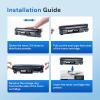 imageValuetoner TN221 TN221BK Compatible Toner Cartridge for Brother TN221 Toner Cartridges TN 221 TN221 Work for Brother HL3170CDW MFC9130CW HL3140CW MFC9330CDW MFC9340CDW Black2 PackValuetoner for canon 128 crg128 black toner