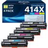 imageValuetoner 201X Toner Compatible for HP 201X Toner Cartridges 4 Pack High Yield CF400X CF401X CF402X CF403X for Color Laserjet Pro MFP M277dw M252dw M277c6 M277n M252n M277 Black Cyan Yellow Magenta414x black  cyan  yellow  magenta