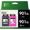 imageValuetoner 202 202XL Remanufactured Ink Cartridges Replacement for Epson 202XL Ink Cartridges Multipack for Expression Home XP5100 Workforce WF2860 Printer  1 Cyan 1 Magenta 1 Yellow901XL