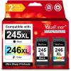 imageValuetoner 245XL Ink Cartridge Replacement for Canon 245XL 246XL Combo Pack PG245XL CL246XL for Pixma TR4520 TR4527 MG2522 MG2520 MX490 MX492 TS202 TS302 TS3320 MG2920 Printer Black Color