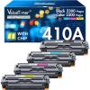 imageValuetoner Compatible Toner Cartridges Replacement for HP 410A 410X CF410A CF411A CF412A CF413A for HP 410A Black Toner Cartridge for HP M477fdw M477fnw M477fdn M452dw M452nw M452dn M377dw4 Pack