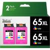 imageValuetoner Remanufactured Ink Cartridges Replacement for HP 65XL 65 XL N9K04AN for Envy 5055 5052 5058 DeskJet 3755 2655 3720 3722 3723 3752 3758 2652 2624 Printer High YieldColor 2Pack