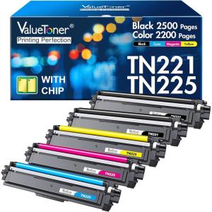 imageValuetoner 201X Toner Compatible for HP 201X Toner Cartridges 4 Pack High Yield CF400X CF401X CF402X CF403X for Color Laserjet Pro MFP M277dw M252dw M277c6 M277n M252n M277 Black Cyan Yellow MagentaTN221 225