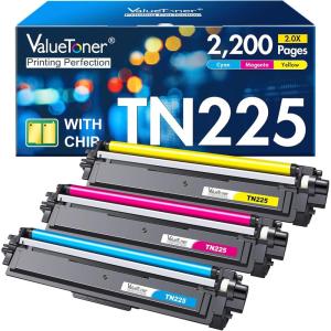 imageValuetoner 201X Toner Compatible for HP 201X Toner Cartridges 4 Pack High Yield CF400X CF401X CF402X CF403X for Color Laserjet Pro MFP M277dw M252dw M277c6 M277n M252n M277 Black Cyan Yellow MagentaTN225 3color