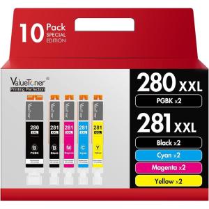 imageValuetoner 202 202XL Remanufactured Ink Cartridges Replacement for Epson 202XL Ink Cartridges Multipack for Expression Home XP5100 Workforce WF2860 Printer  1 Cyan 1 Magenta 1 Yellow280XXL281XXL