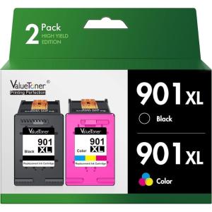 imageValuetoner 202 202XL Remanufactured Ink Cartridges Replacement for Epson 202XL Ink Cartridges Multipack for Expression Home XP5100 Workforce WF2860 Printer  1 Cyan 1 Magenta 1 Yellow901XL