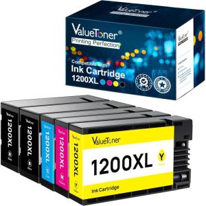 imageValuetoner Remanufactured 702XL T702 702 XL T702XL Replacement for Epson 702 Ink cartridges for Epson Workforce Pro WF3733 WF3720 WF3730 Printer Large Black Cyan Magenta Yellow 4 PackC1200XL