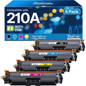 imageValuetoner TN221 TN221BK Compatible Toner Cartridge for Brother TN221 Toner Cartridges TN 221 TN221 Work for Brother HL3170CDW MFC9130CW HL3140CW MFC9330CDW MFC9340CDW Black2 Pack210a black  cyan  yellow  magenta
