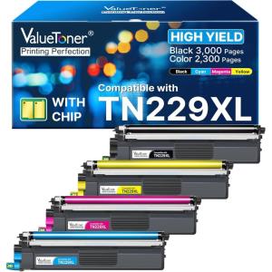 imageValuetoner TN221 TN221BK Compatible Toner Cartridge for Brother TN221 Toner Cartridges TN 221 TN221 Work for Brother HL3170CDW MFC9130CW HL3140CW MFC9330CDW MFC9340CDW Black2 Packfor TN229 XL