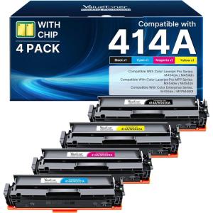 imageValuetoner TN221 TN221BK Compatible Toner Cartridge for Brother TN221 Toner Cartridges TN 221 TN221 Work for Brother HL3170CDW MFC9130CW HL3140CW MFC9330CDW MFC9340CDW Black2 Pack414a toner for hp 414a toner cartridges 4 pack