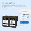 imageRemanufactured 64XL Black Ink Cartridge Replacement for HP 64XL 64 XL Used in Envy Photo 7858 7855 7155 6255 6252 7120 6232 7158 7164 Envy 7255e 7955e Tango X Printer 2 BlackH67XL 2black