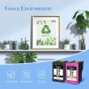 imageRemanufactured 64XL Black Ink Cartridge Replacement for HP 64XL 64 XL Used in Envy Photo 7858 7855 7155 6255 6252 7120 6232 7158 7164 Envy 7255e 7955e Tango X Printer 2 BlackH62XL 2COLOR