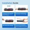 imageValuetoner Compatible Toner Cartridge Replacement for HP 201X 201A CF401X CF402X CF403X High Yield for Color Laserjet Pro MFP M277dw M252dw M277 M252 M277n M252n Printer 3Pack Cyan Magenta Yellow
