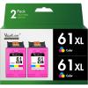 imageValuetoner Remanufactured 61XL Ink Cartridges Replacement for HP Ink 61 HP 61XL High Yield for HP Envy 4500 4502 5530 Deskjet 1000 1056 1510 1512 1010 1055 OfficeJet 4630 Printer 2Pack TriColor