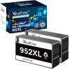 imageValuetoner Remanufactured Ink Cartridges Replacement for HP 952XL Black 952 XL Ink Cartridges Combo Pack High Yield for OfficeJet Pro 8710 8720 7740 8210 8715 8740 7720 8702 Printer 2Black