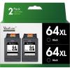 imageValuetoner Replacement for HP 64XL Black Ink Cartridge 64XL Black Ink Cartridge for HP Printers 64 XL Envy Photo 7858 7855 6255 6252 7158 7255e 7955e 7958e 7950e 6200 7100 7800 Tango
