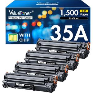 imageValuetoner Compatible Toner Cartridge Replacement for HP 94A Toner Cartridge Black CF294A to use with Laserjet Pro MFP M148dw M148fdw M118dw M149fdw Laserjet M148 M118 M149Black 4 PackCB435A 35A Black