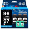 imageValuetoner Remanufactured Ink Cartridge Replacement for HP 98 C9364WN ampamp 95 C8766WN for Officejet 150 100 6310 PhotoSmart 8050 C4180 C4150 Deskjet 460 5940 Printer 2 Black 1 TriColor 3 PackH9697